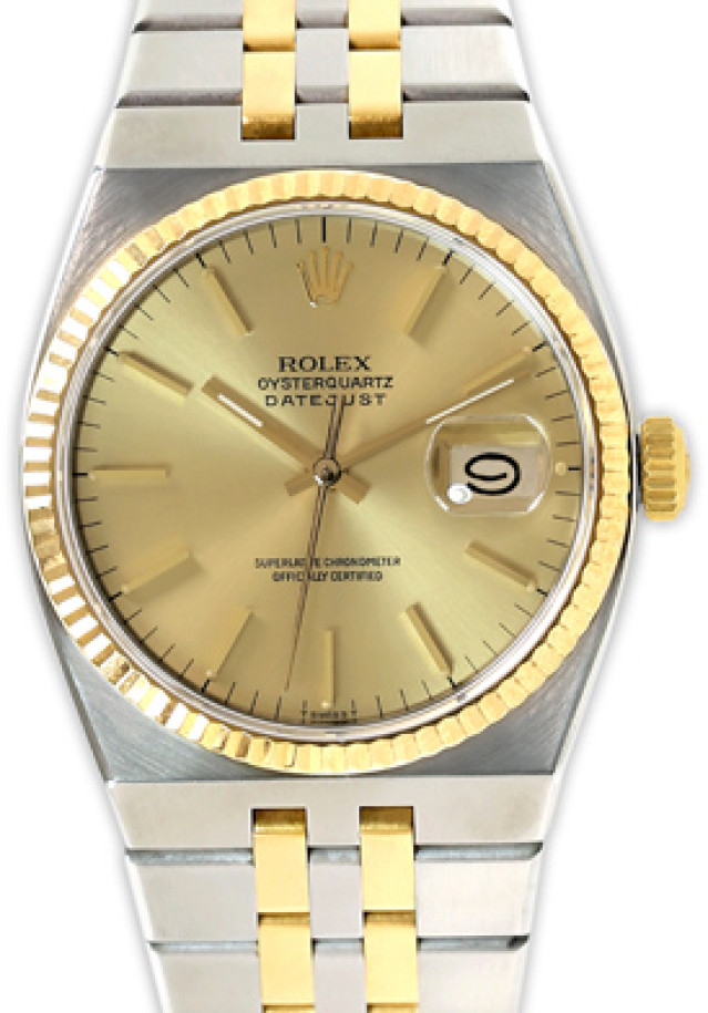 Rolex Datejust Oysterquartz 17013 Gold & Steel 36 mm